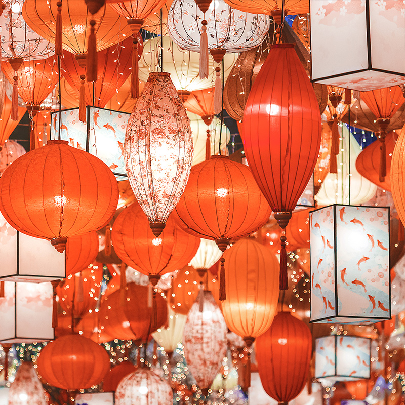 Japanese Lantern Paper - 레트로 전통 중국 랜턴, 일본 베트남