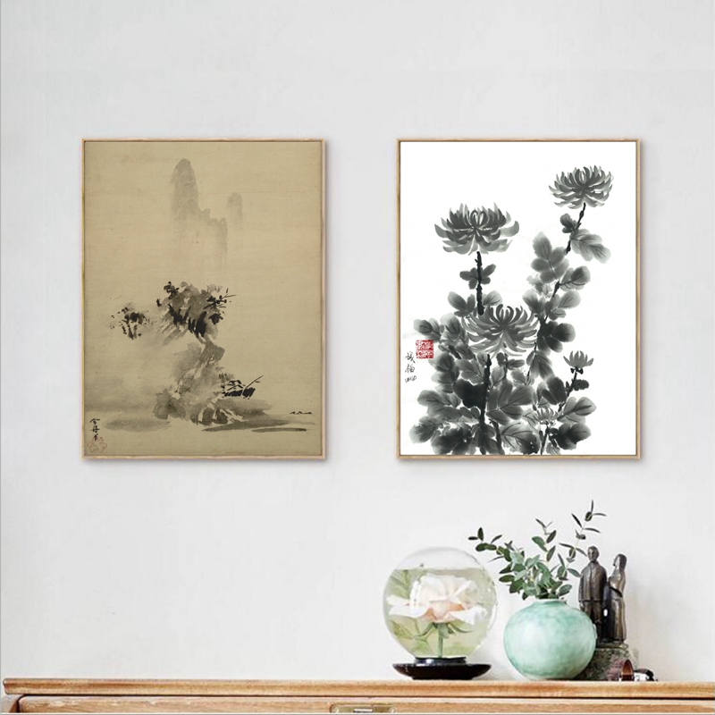 Japanese Lifestyle And Traditions - 일본의 전통 잉크 그림 캔버스 아트