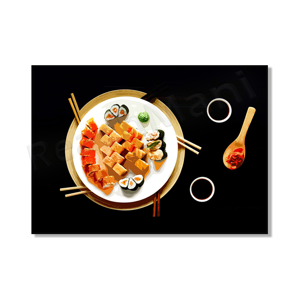 일본식 벽 장식 그림 벽 예술 스시 사진 신선한 음식  - Japanese Lifestyle And Food 리뷰 및 가격