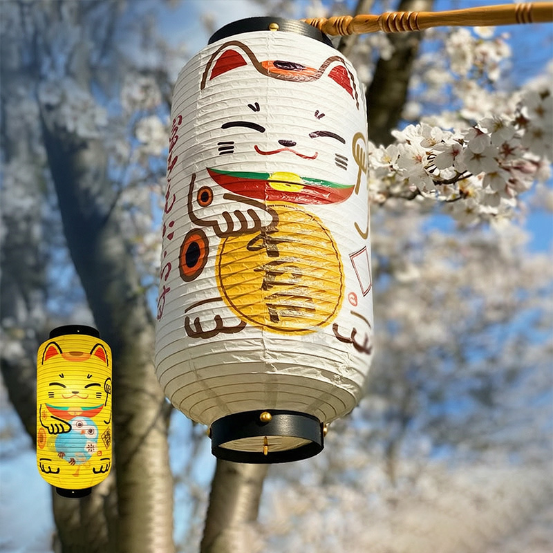 20x45cm 일본 행운의 고양이 종이 랜턴 이자카야  - Japanese Lantern Paper 리뷰 및 가격