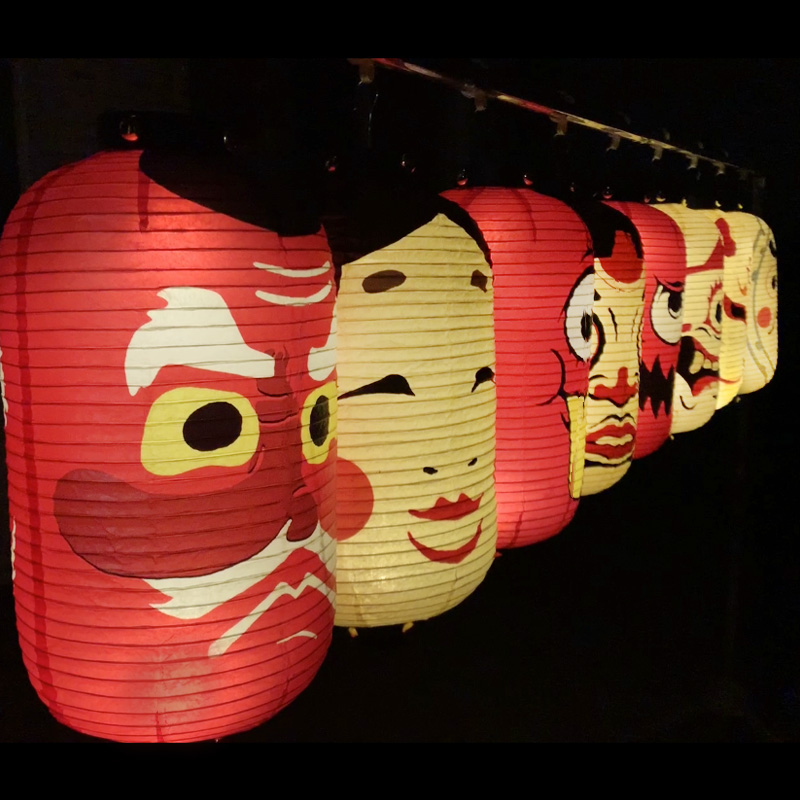 일본식 우키요에 등불 고딕 유령 얼굴 종이 등불 축제  - Japanese Lantern Paper 리뷰 및 가격