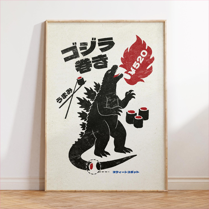 일본 음식 아트 포스터 레트로 일본식 주방 프린트 캔버 - Japanese Lifestyle And Food 리뷰 및 가격